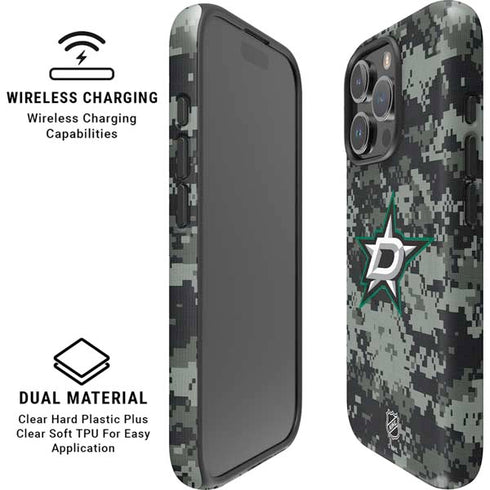 NHL Dallas Stars Camo iPhone 16 Pro Magsafe Impact Case